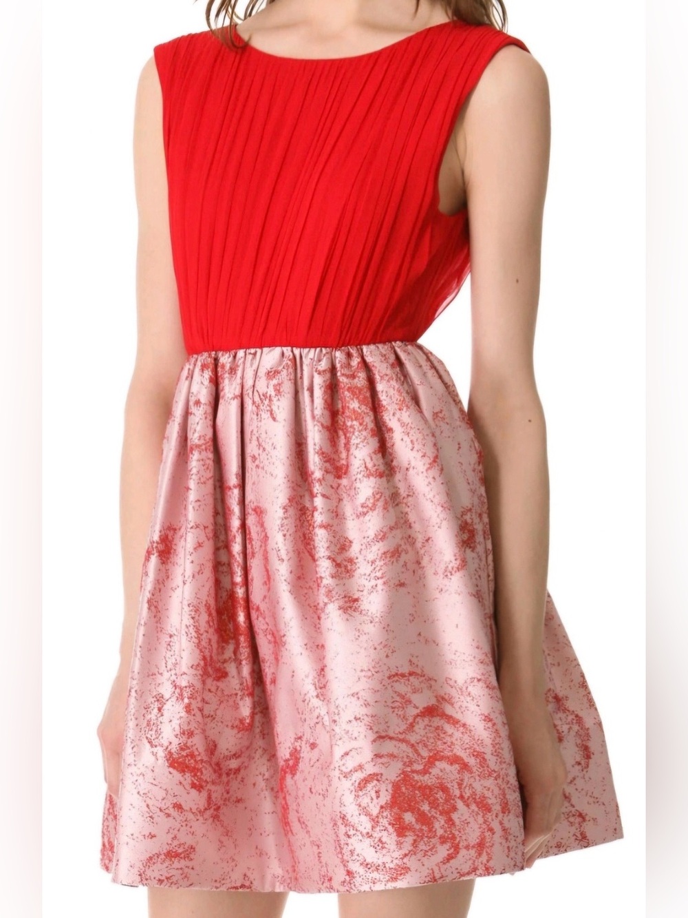 Alice + Olivia Kirie Silk and Metallic Jacquard Dress Sz.2 Like new 550$ retail!
